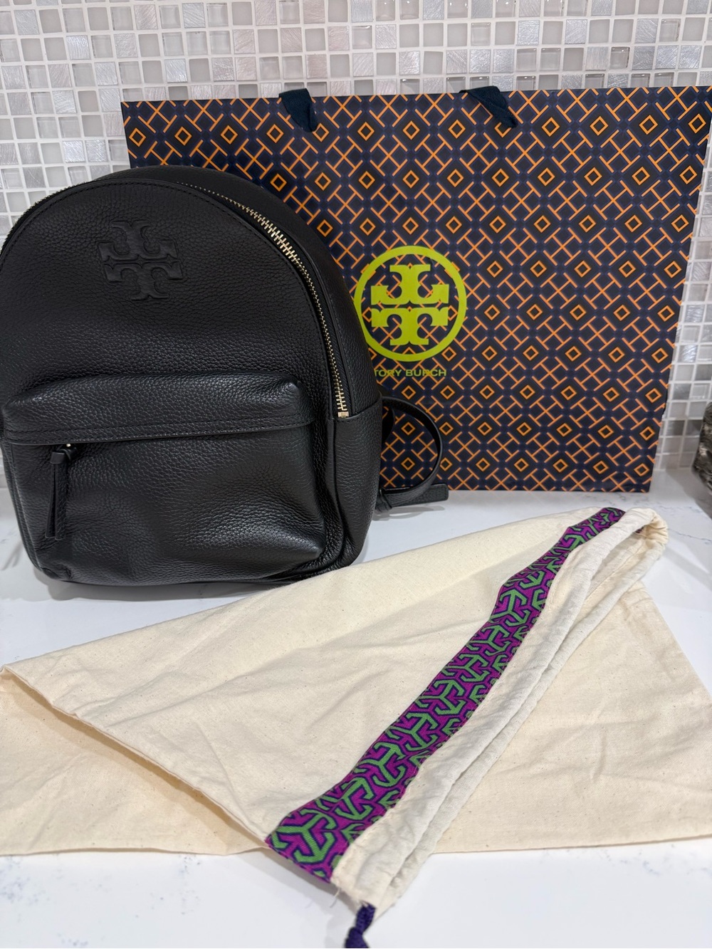 NEW Tory Burch Thea Mini Backpack - Black